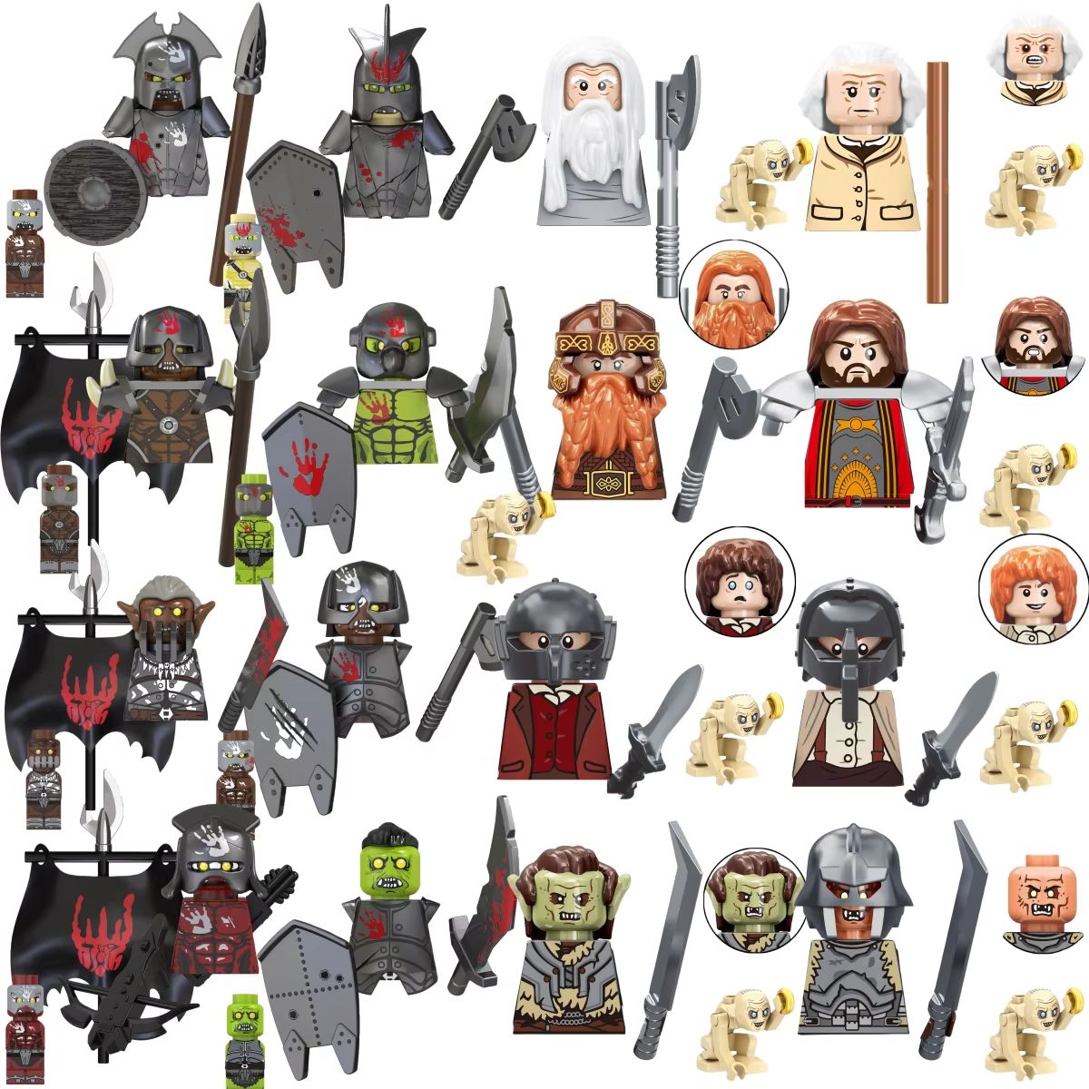 Building Block Mini - Набор мини-фигурок Blind Box TV6410: Орки,