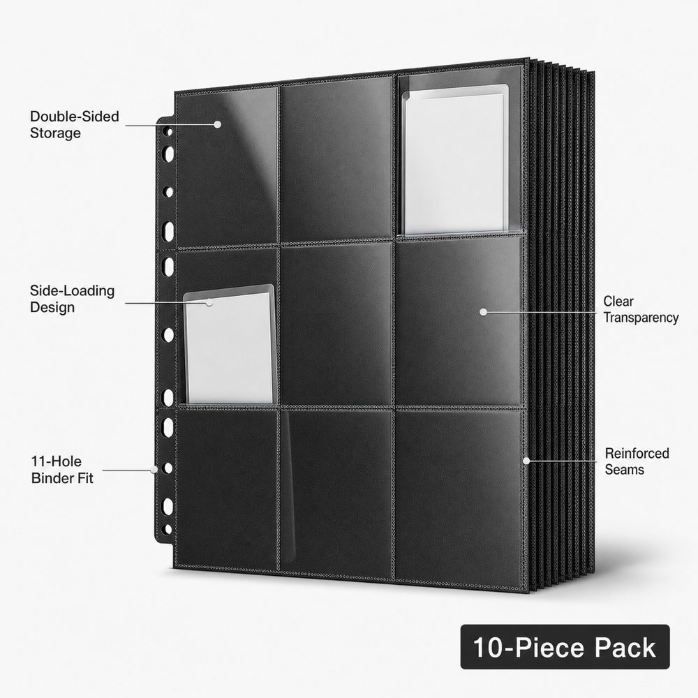 10 шт. страниц для альбома для – обзор и цена Trading Card Binder
