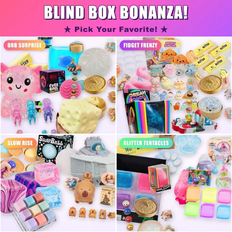 Squish Time Nee Doh: Загадочна – обзор и цена Mystery Box Blind Bag