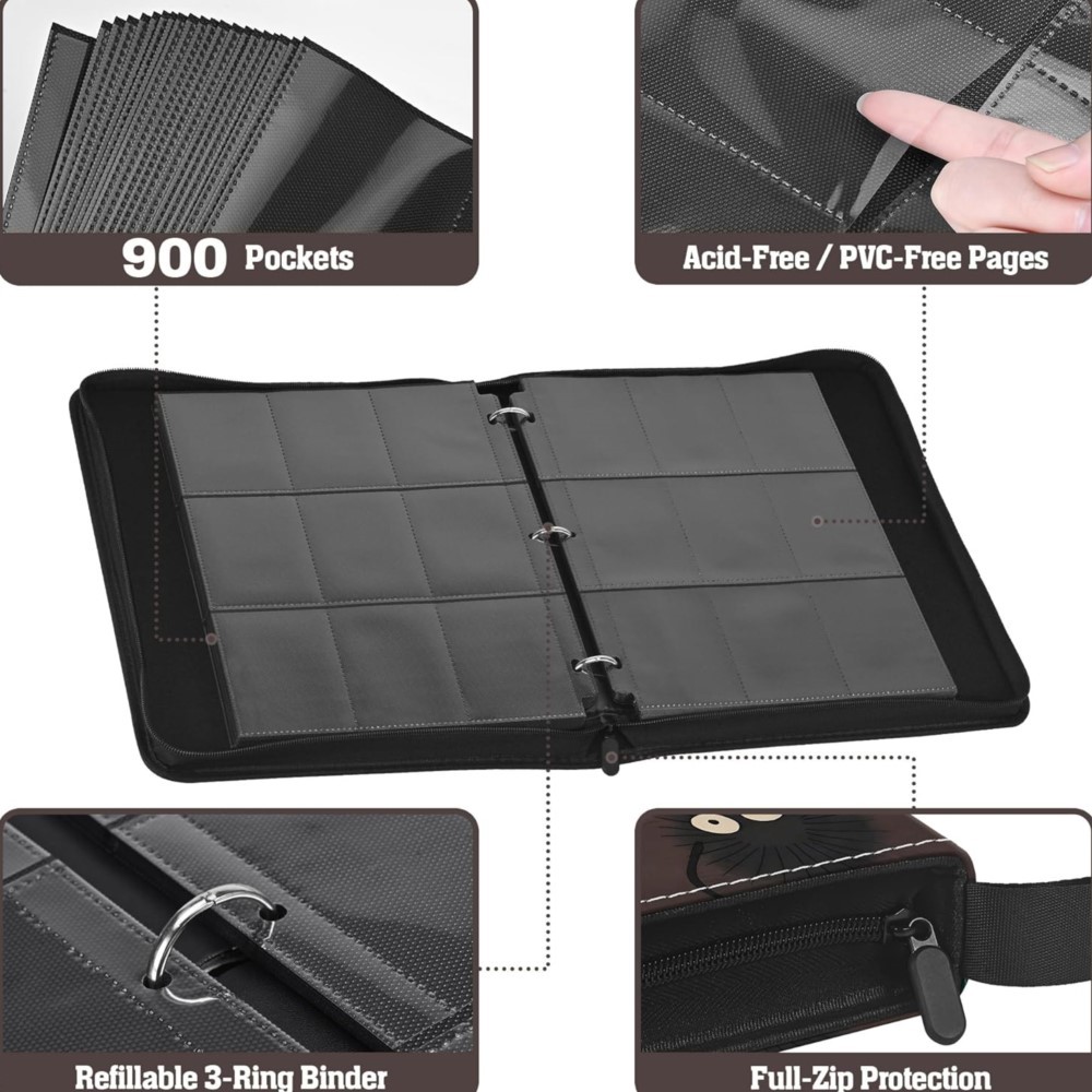 Альбом для карточек на 900 кар – обзор и цена Trading Card Binder