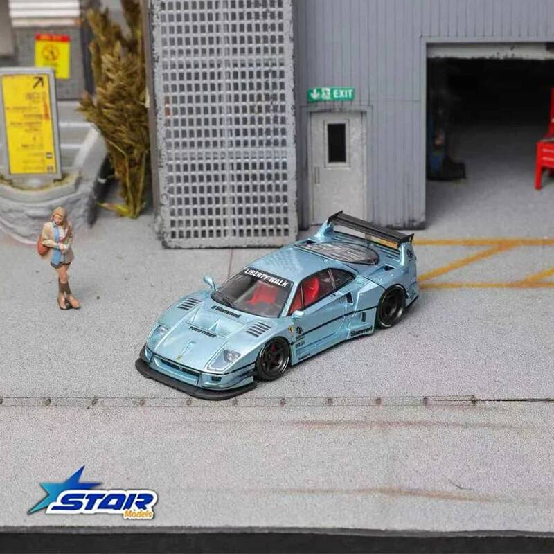 STAR 1:64 LBWK F40 Ice Blue Ma – обзор и цена Die Cast Car 1 64